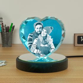 LED Light Base For 3D Crystal Photo Wood Lighted Display Plate Flat USB Operated (Option: 7 Colors Light Base Upgrade)