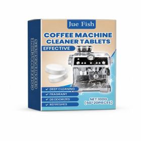 JUE FISH Coffee Machine Cleaner Tablets, 20 Count, 5 g Each (Option: 20 Tablets)