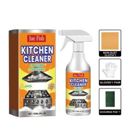 JUE FISH Kitchen Grease Cleaning Kit, 120 ml with Tools (Option: 120 ml Kit)
