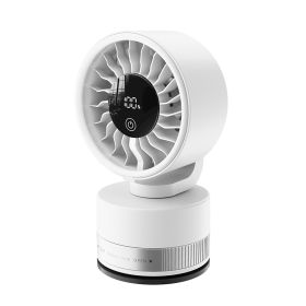 4000 MAh High Capacity Suction Cup Fan With Ultra Strong Suction, Can Be Used As A Bathroom Fan Or Car Fan,Features Five Adjustable Speed Setting (Option: White)