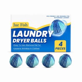 JUE FISH Reusable Pet Hair Laundry Dryer Balls, 4 Pack (Option: 4 Balls)