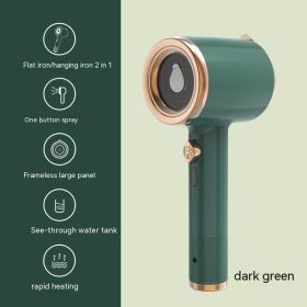 Mini Portable Handheld Garment Steamer Fabric Steam Iron For Clothes Travel Home Appliances Vertical US Plug Ironing Machine (Option: Green-Us-1PCS)